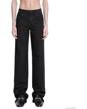 Gucci Horsebit Flared Jeans - Black