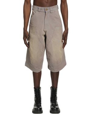 Willy Chavarria Stockton Double Knee Shorts - Natural