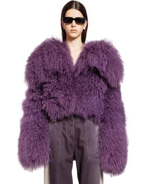 The Attico Cappotto Corto - Purple