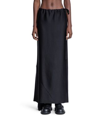 Ann Demeulemeester Eveline Long Bias Skirt - Black