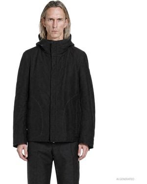 Nicolo' Ceschi Berrini Aviator-Style Zip Jacket - Black