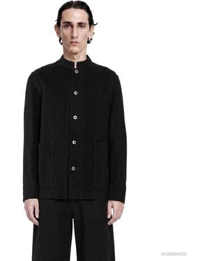 TAIGA TAKAHASHI Lot.307 Stand Collar Jacket - Black