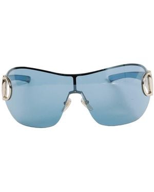 Gucci Frameless Mask Sunglasses - Blue