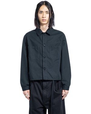Ann Demeulemeester Juel Boxy Overshirt - Blue