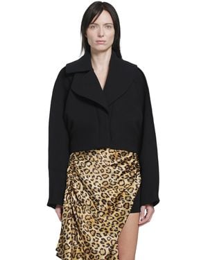 NVL-GARDE Cropped Nylon Jacket - Black