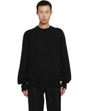 SALON C. LUNDMAN Chunky O-Neck Jumper - Black