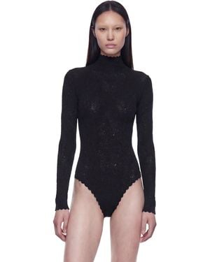 Givenchy Floral Lace Bodysuit - Blue