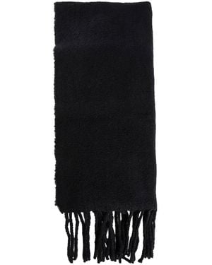 Destin Wool Cashmere Felt Scarf - Black
