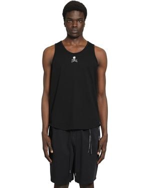 MASTERMIND WORLD Rhinestone Skull Tank - Black