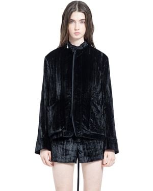 Ann Demeulemeester Zaya Fluid Shirt Jacket - Black