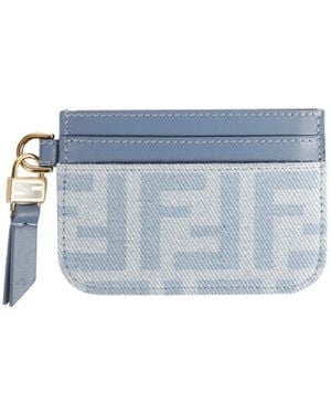 Fendi Baguette Card Case - Blue
