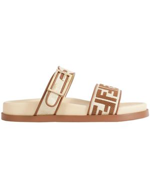 Fendi Feel Sandals - Metallic