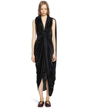 Loewe Gathered Dress - Black