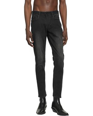 Emporio Armani 5 Pocket Straight-Leg Jeans - Black