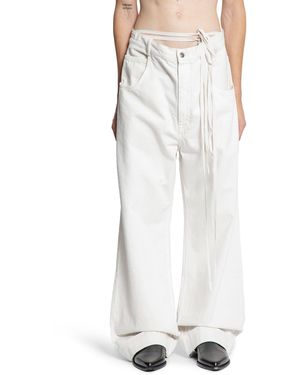 Ann Demeulemeester Michael 5 Pocket High Comfort Jeans - White