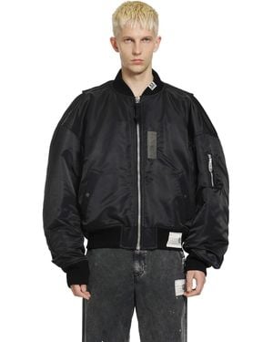 Maison Mihara Yasuhiro Vest Combined Bomber Jacket - Black