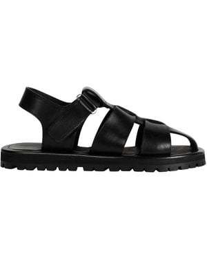 Studio Nicholson Sandom Leather Sandals - Black