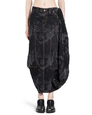 VAQUERA Denim Prom Skirt - Black