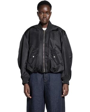 Givenchy Cropped Cocoon Bomber - Black