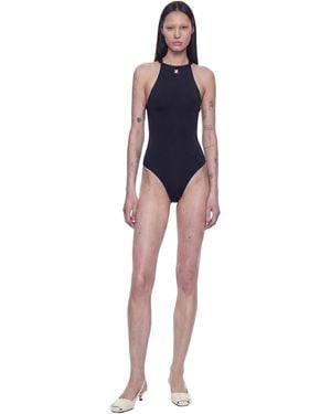 Courreges Buckle Cut-Out Swimsuit - Blue