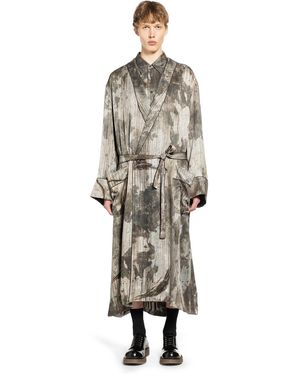 Ziggy Chen Digital Print Long Robe - Green
