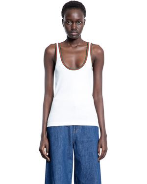 Gucci Web Tank Top in Black | Lyst