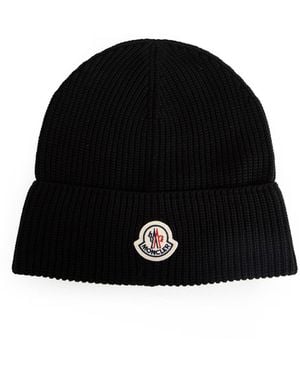 Moncler Cotton Beanie - Black
