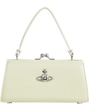Vivienne Westwood Xl Doll Top Handle Bag - White