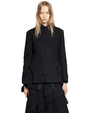 Yohji Yamamoto F Zip Slim Jacket - Black