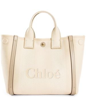 Chloé Small Carry Tote Bag - Natural