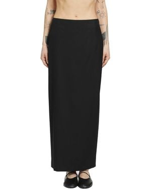 The Row Bartelle Wool Skirt - Black