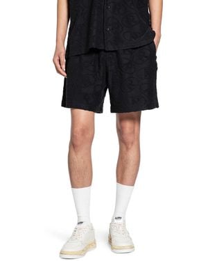 Represent Aop Towel Shorts - Black