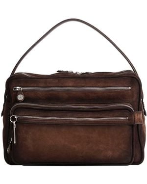 Acne Studios Camero Camera Suede Shoulder Bag - Brown