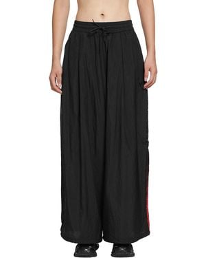 Y-3 Gradient 3-Stripes Wide Track Bottoms - Black