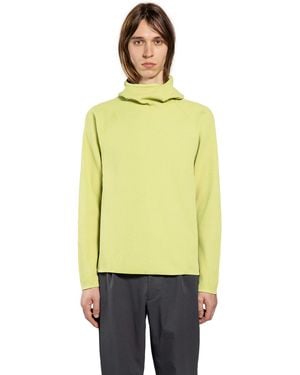 Goldwin Wf Light L/S Hoodie - Yellow