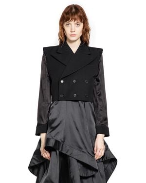 Noir Kei Ninomiya Triple-Breasted Tailored Vest - Black