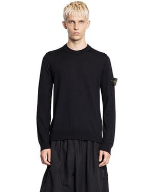 Stone Island 5100071 Pure Wool Sweater - Blue