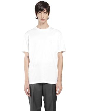 Giorgio Armani Cotton Interlock Short Sleeve T-Shirt - White