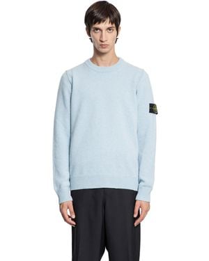 Stone Island 5100072 Lambswool Jumper - Blue