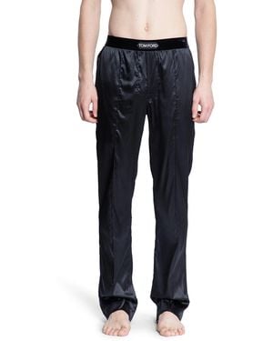 Tom Ford Stretch Silk Pyjamas - Black