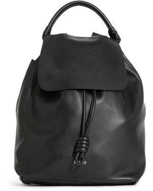 Loewe Flamenco Pressed Backpack - Black
