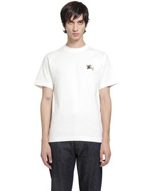 Burberry Knight Cotton T-Shirt - White