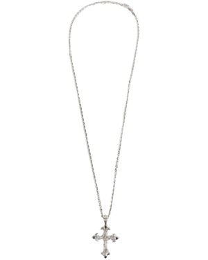 Emanuele Bicocchi Rose Cross Large Necklace - Metallic