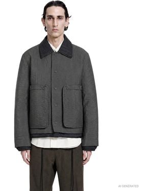 Craig Green Double Quilt Worker Jacket - Gray