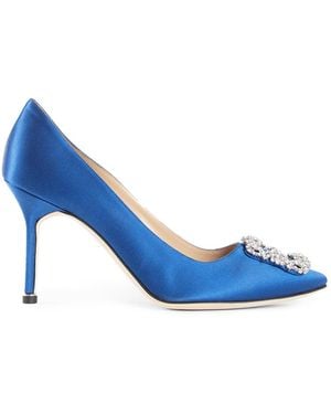 Manolo Blahnik Olo Blahnik Decolleté Blu Donna - Blue