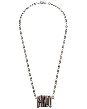 Balenciaga 3Letter Emo Necklace - Blue