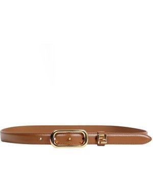 Fendi Ff Belt - Brown