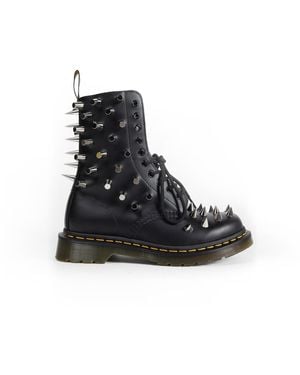 Junya Watanabe Dr. Martens Leather Lace-Up Boots - Black