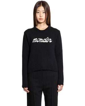 Moncler Embroidered Jumper - Black