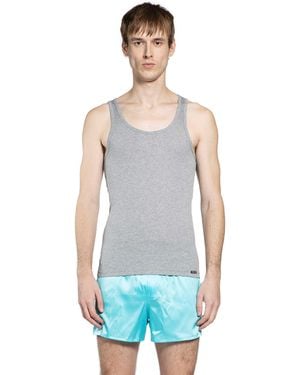 Tom Ford Rib Vest - Blue